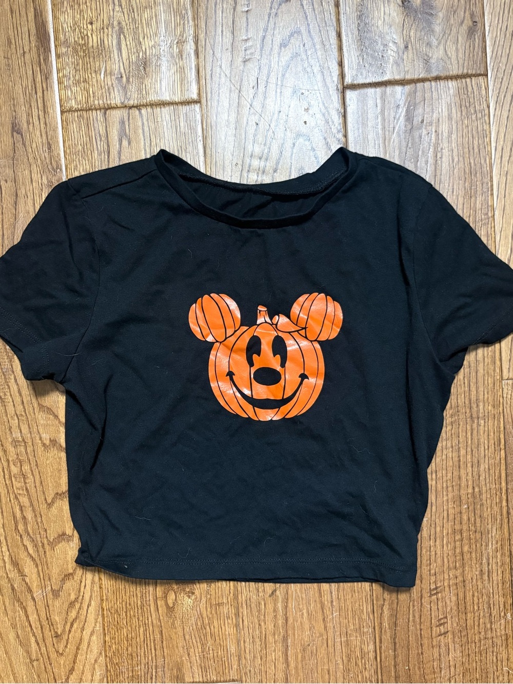 Disney Halloween Pumpkin crop top Tee